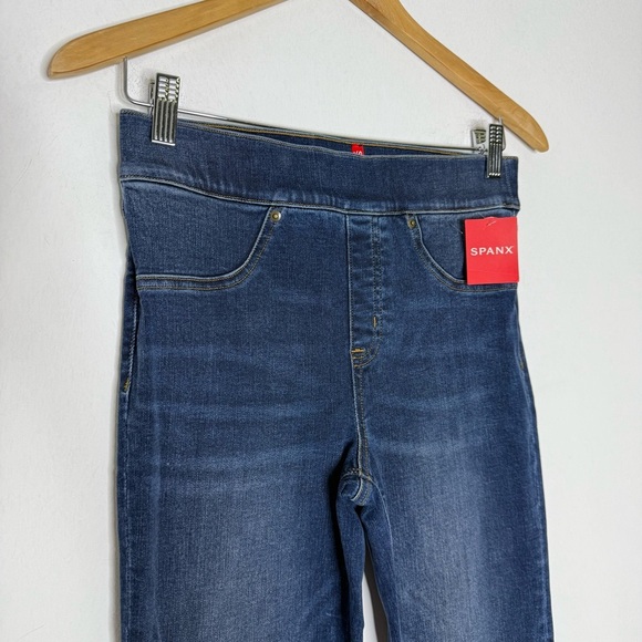 SPANX Distressed Skinny Jeans – Medium Wash Size Small 4/6 NWT - Picture 7 of 9